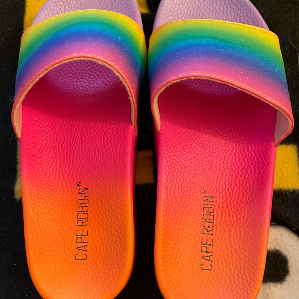 Rainbow slides from Shoe Dept.